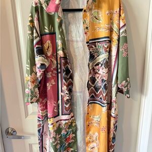 Zara Basic Pastel Striped Kimono